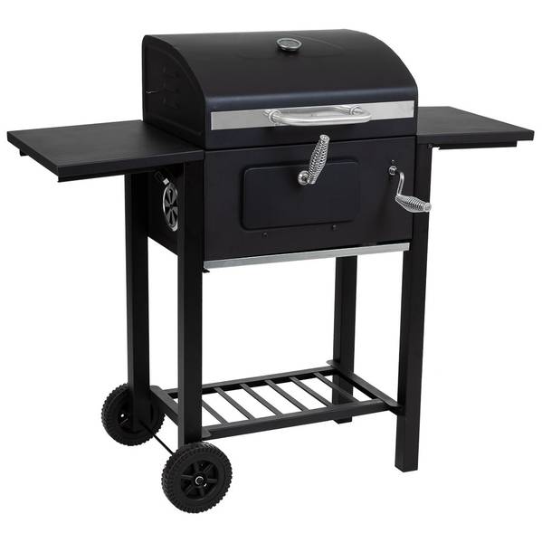 Grillwagen 4523354296 Schwarz - Metall - 48 x 96 x 48 cm