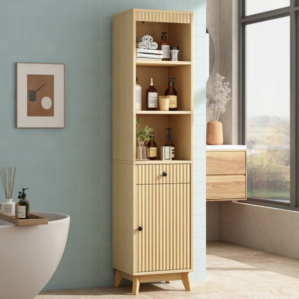 Hochschrank Prometheus Ⅲ Braun - Holzwerkstoff - 40 x 172 x 36 cm