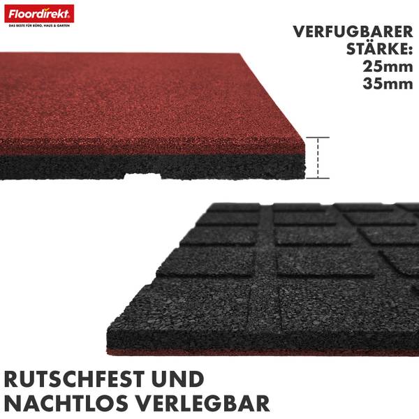 Fallschutzmatte Play Protect Rot