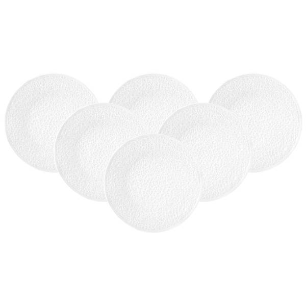 Speiseteller Nori Home 6er Set Weiß