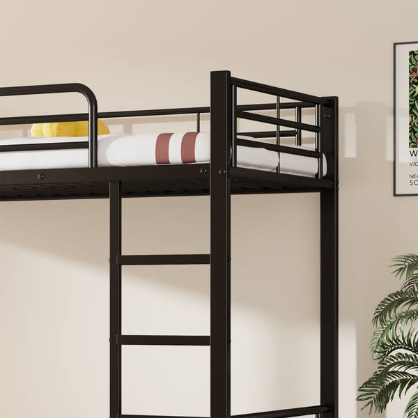Etagenbett  Eos Ⅵ Schwarz - Metall - 95 x 160 x 204 cm