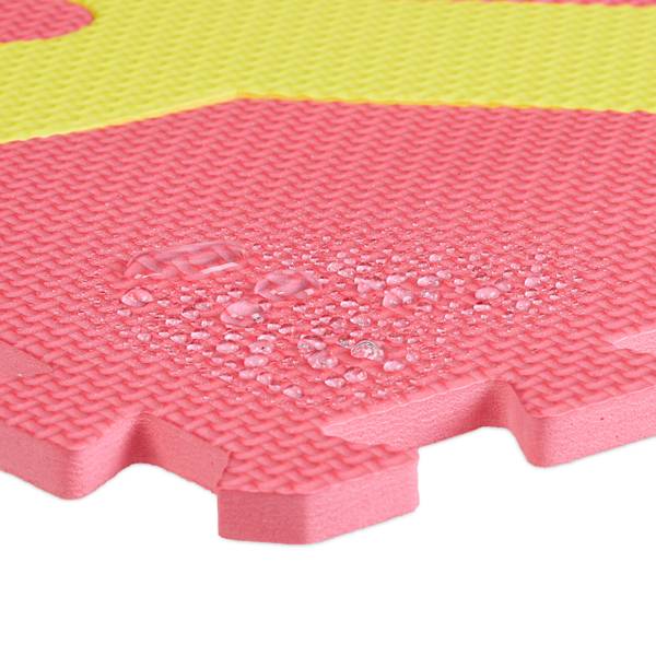 Puzzlematte Roboterteile Blau - Grün - Orange - Kunststoff - 32 x 1 x 32 cm