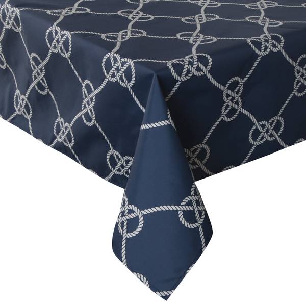 Tischdecke GARDEN Blau - Textil - 140 x 1 x 220 cm