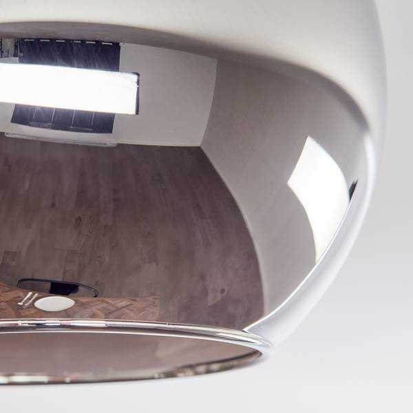 Deckenleuchte Cesaro Grau - Silber - Aluminium - Klarglas - 42 x 29 x 43 cm