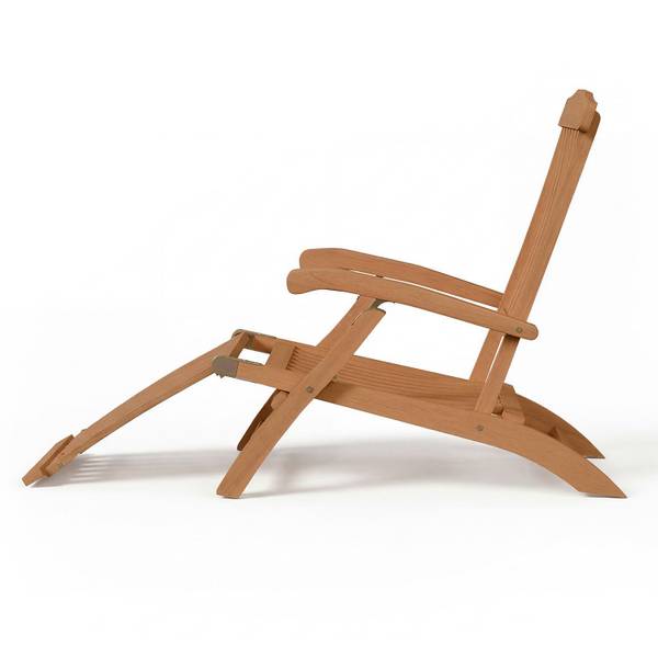 Sonnenliege Evia Beige - Holzwerkstoff - 54 x 95 x 196 cm