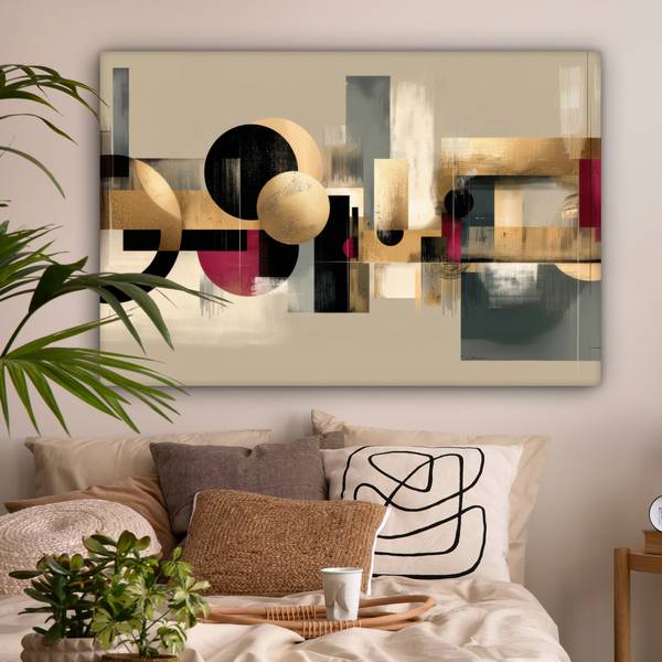 LEINWANDBILD Geometrisch 140 x 90 cm