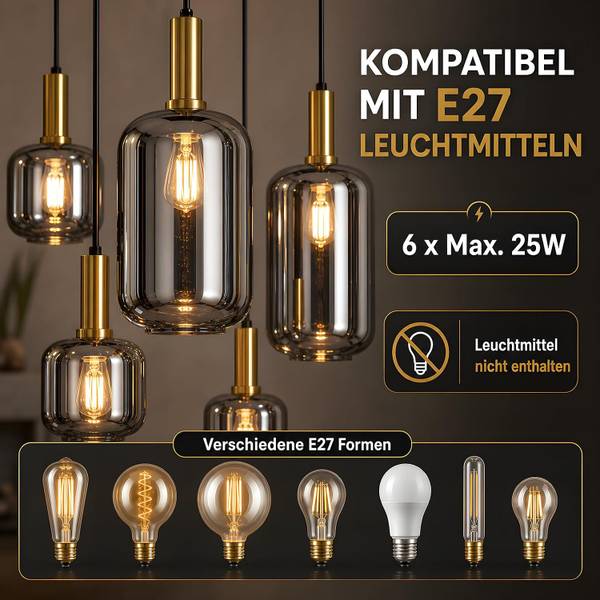 Pendelleuchte Fowler II Grau - Metall - 41 x 150 x 97 cm