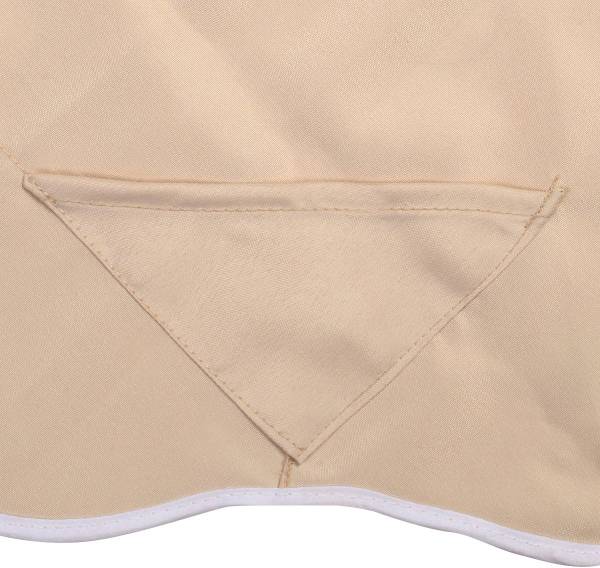 Zonnescherm AB4987NL beige - kunststof - 132 x 1 x 191 cm