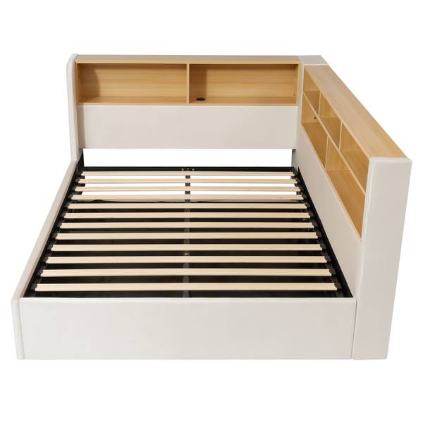 Einzelbett K-1621 Beige - 160 x 215 cm