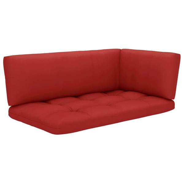 Paletten-Lounge-Set 3016503-4 (6-teilig) Grau - Rot