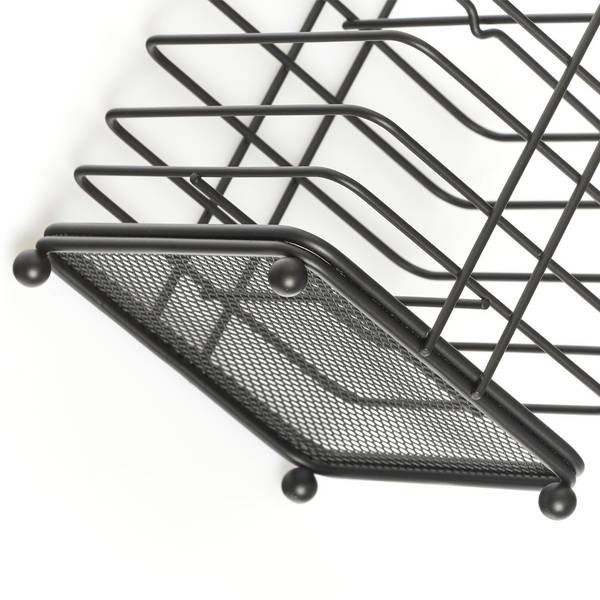 Utensilienhalter, Metall, schwarz Schwarz - Metall - 12 x 18 x 12 cm