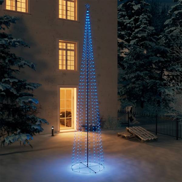 Weihnachtskegelbaum 3009596 Blau - PVC - 160 x 500 x 160 cm
