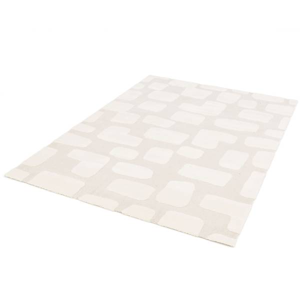 Kurzflorteppich  Meran Weiß - Polyester - 200 x 290 cm