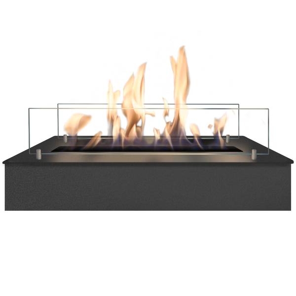 Ethanol-Kamin Lasize BB Grau - Holzwerkstoff - 98 x 136 x 36 cm