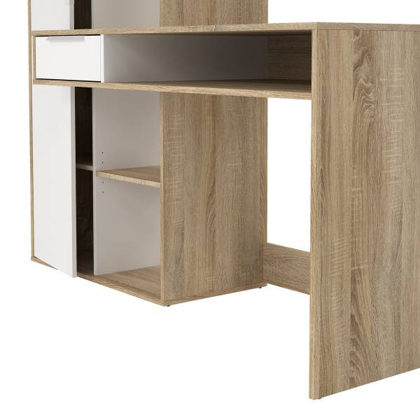 Bureau FUNCTION zwart - plaatmateriaal op houtbasis - 61 x 156 x 163 cm