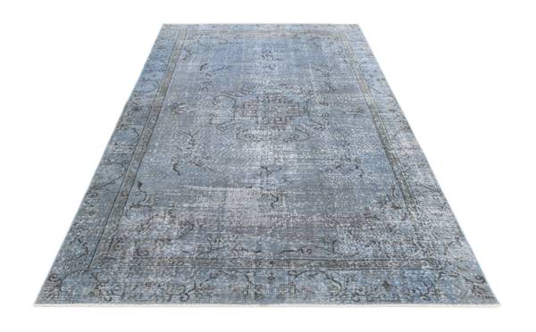 Tapis Ultra Vintage CDXLI Bleu - Laine - 152 x 1 x 272 cm