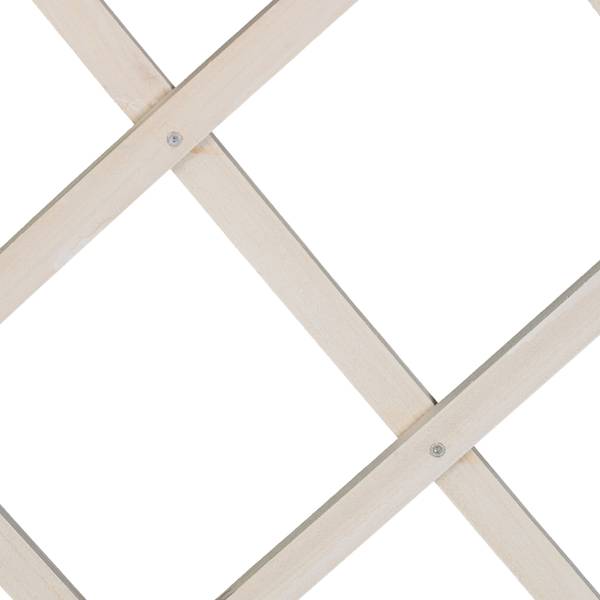 Ausziehbares Rankgitter 3er Set Weiß - Holzwerkstoff - 230 x 70 x 2 cm