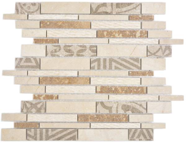 Mosaikfliesen MTS 27B B03 Stein - 27 x 27 x 27 cm
