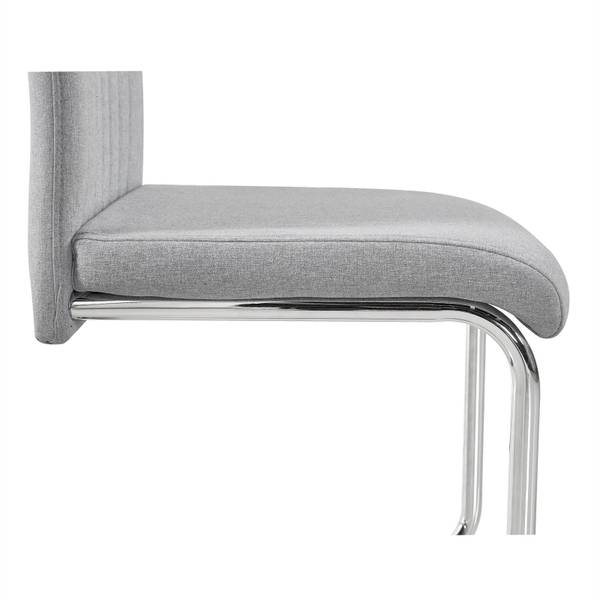 Chaise ERICA (4er-Set) Gris - Tissu - 42 x 100 x 59 cm