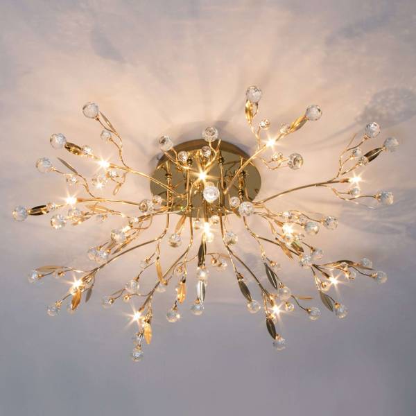 Deckenleuchte Gutenstein Gold - Metall - 78 x 29 x 29 cm