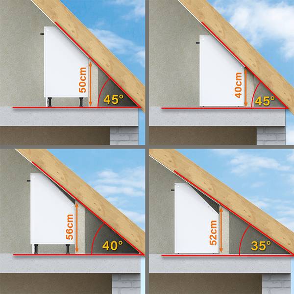 Kastenset voor schuine wand Rion 60252 Breedte: 140 cm