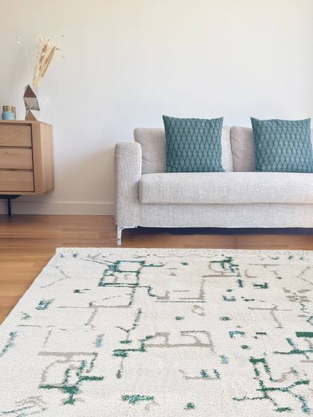 Teppich VOLUBILIS Blau - Textil - 120 x 170 x 120 cm