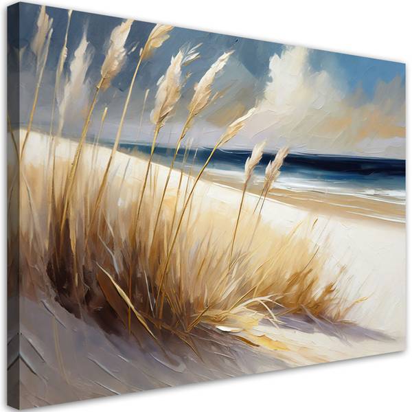Wandbild strand meer dünen landschaft 100 x 70 cm