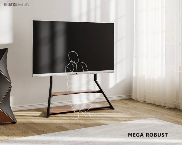 TV Ständer TV Stand 75-100 Zoll Braun - Eisen - 54 x 145 x 138 cm