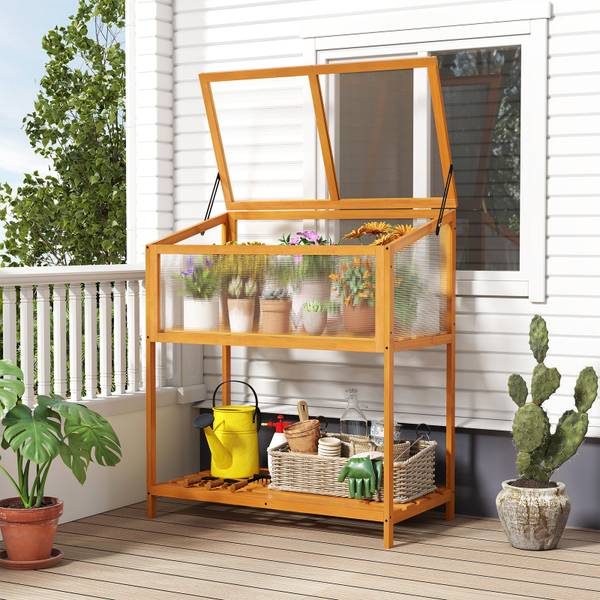 Hochbeet SF6717ADDE Orange - Holzwerkstoff - 51 x 105 x 90 cm