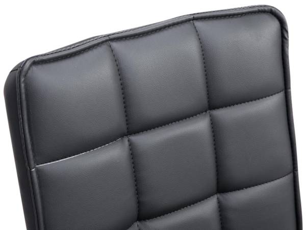 Chaise de bureau Peking V2 Lot de 2 Noir - Cuir synthétique - 43 x 90 x 59 cm