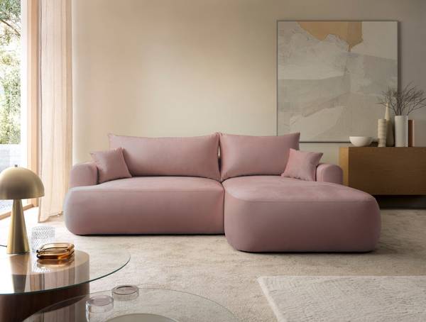 Ecksofa OVO Hellrosa