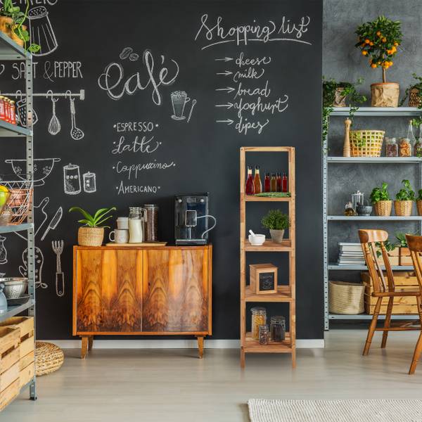 Badkamerrek walnotenhout 5 etages bruin - plaatmateriaal op houtbasis - 36 x 145 x 36 cm