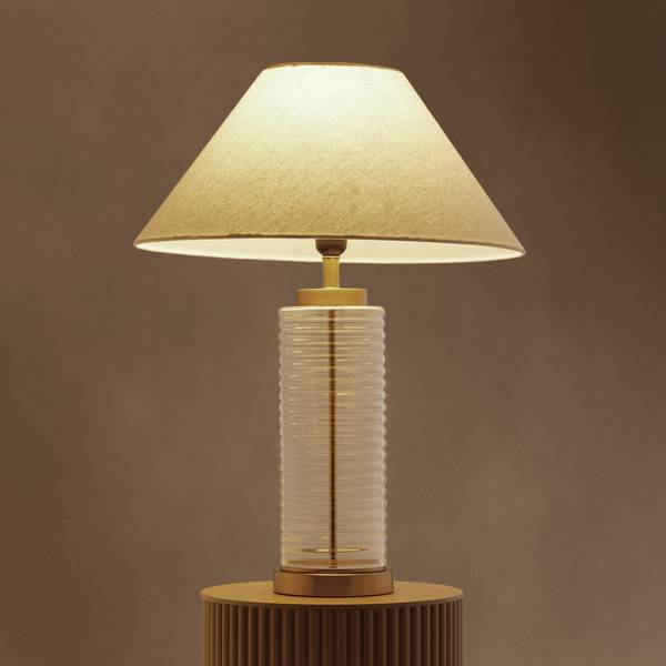 Tischlampe Ring Glas - 33 x 60 x 33 cm