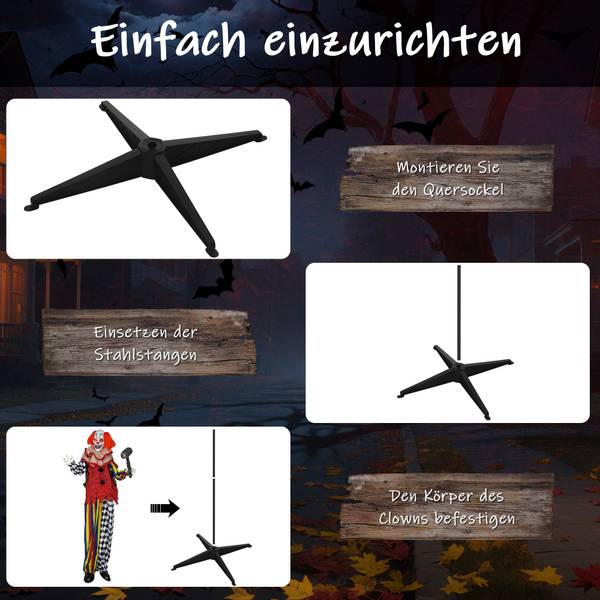 Halloween Dekoration 84J-102V00RD Metall - 18 x 173 x 90 cm