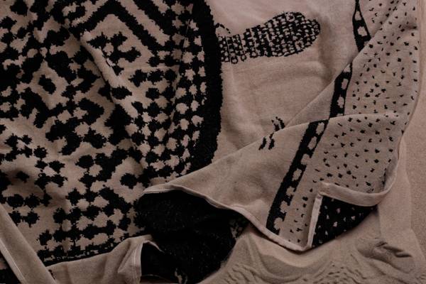Strandtuch Turtle Beige - Textil - 90 x 1 x 160 cm