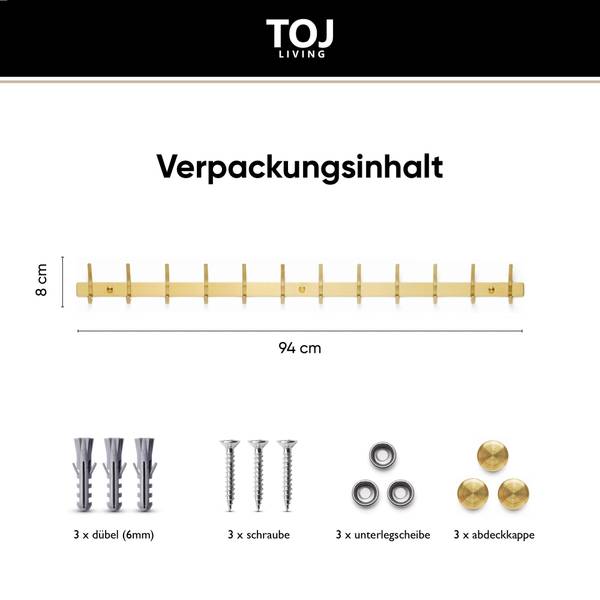 Wandgarderobe Soho V Gold