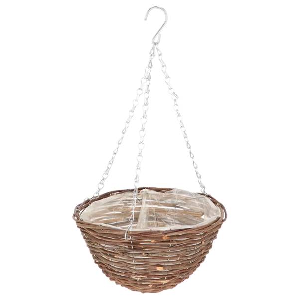 Hängeampel BPH219 Braun - Naturfaser - 26 x 14 x 26 cm