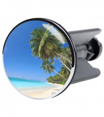 Waschbeckenstöpsel Karibik Blau - Kunststoff - 4 x 7 x 7 cm