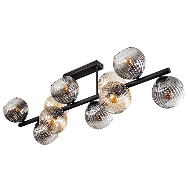 Deckenleuchte Cesaro Grau - Gelb - Metall - 24 x 16 x 110 cm