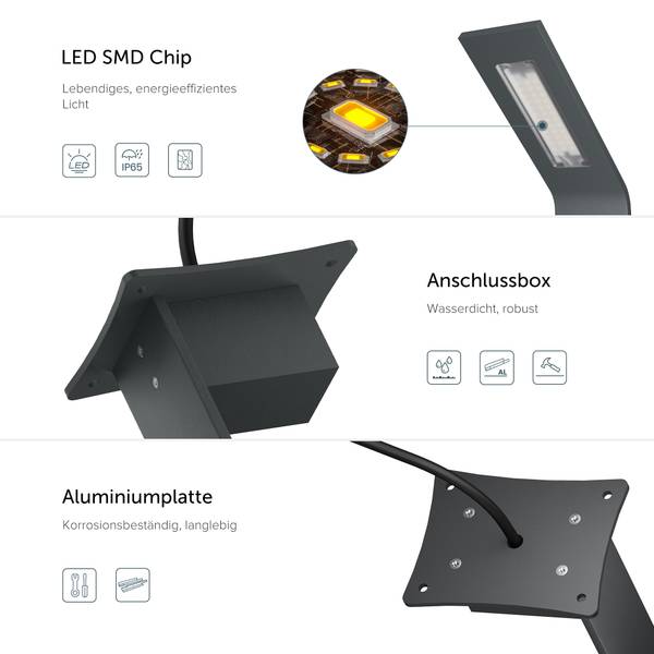 Außenstehleuchten Pfadfinder Anthrazit - Höhe: 41 cm