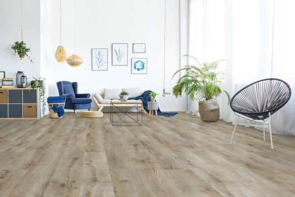 Laminat OAK MODELL B8 Beige - Holzwerkstoff - 20 x 8 x 129 cm