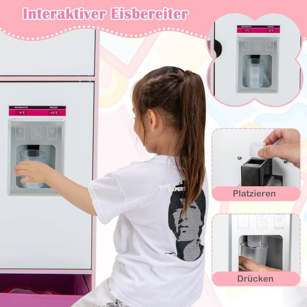Spielzeugküche FB32386BU Pink - Holzwerkstoff - 40 x 100 x 101 cm