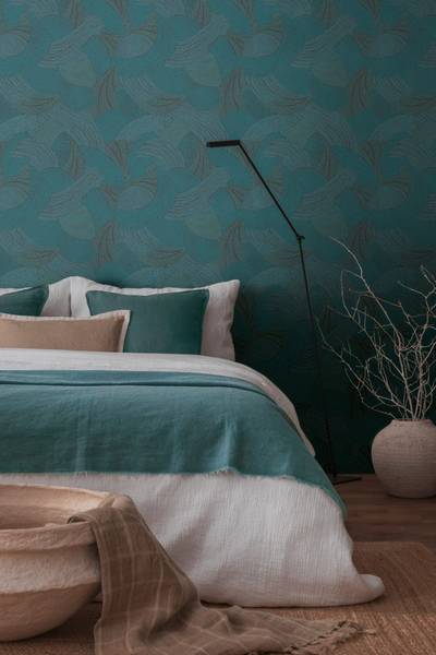 Vliestapete 399353-GU Blau - Kunststoff - 53 x 1 x 1005 cm