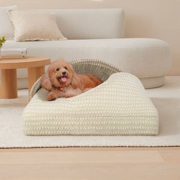 Haustierbett MN Beige - Braun - Polyester - 56 x 40 x 76 cm