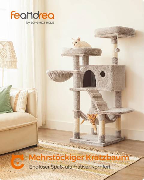 Kratzbaum 100513 Braun - Holzwerkstoff - 49 x 135 x 49 cm