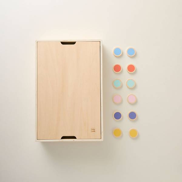 Sensoriche Speelbak NUANCE plaatmateriaal op houtbasis - 30 x 7 x 45 cm