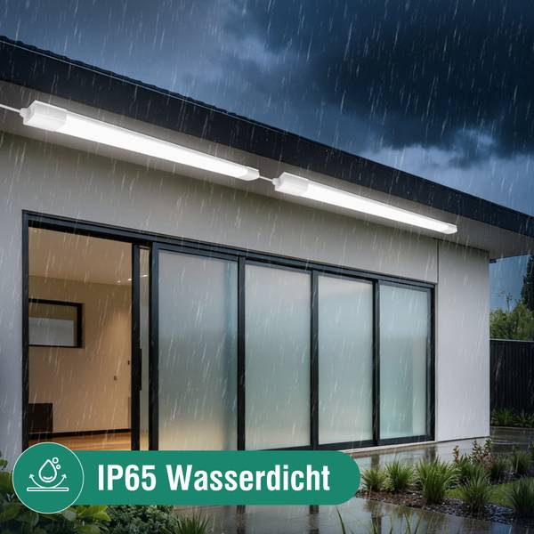 LED Deckenleuchte TR1535 3er-Set Weiß - Kunststoff - 7 x 5 x 120 cm