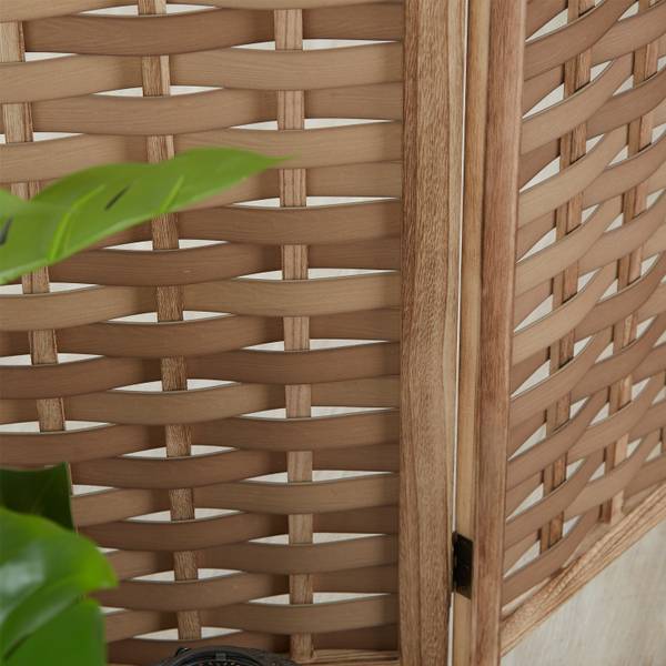 Paravent 2020 Schwarz - Holz teilmassiv - 120 x 170 x 2 cm