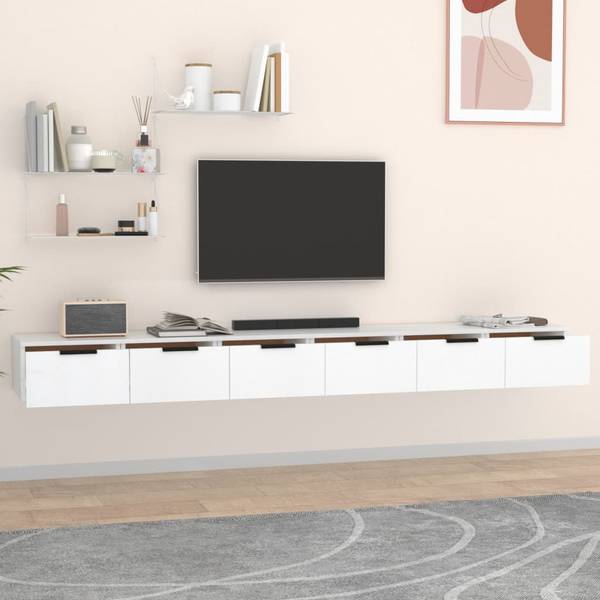 Wandschrank M645725 Weiß - Holzwerkstoff - 102 x 20 x 30 cm