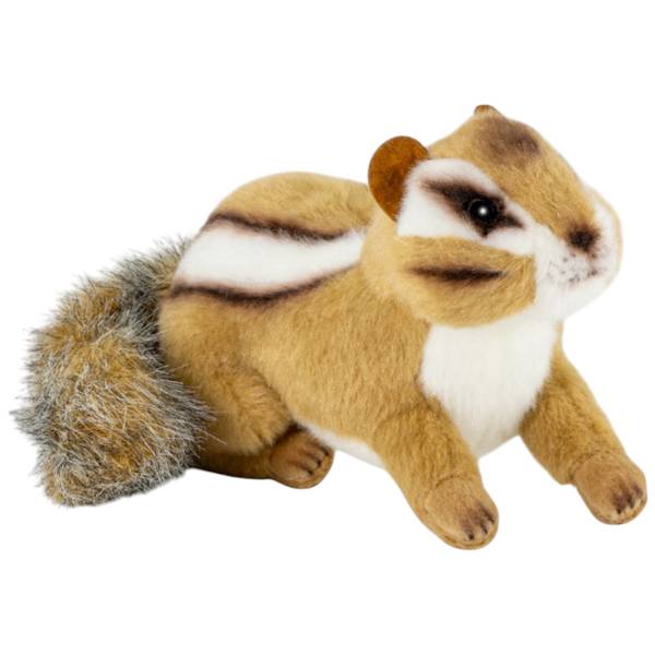 Kuscheltier Streifenhörnchen Braun - Kunstfell - 10 x 12 x 17 cm
